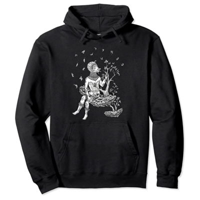 The Herbivore (Black and White) Hoodie